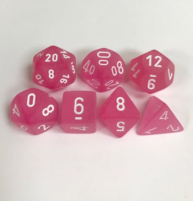 chessex pink white frosted 01