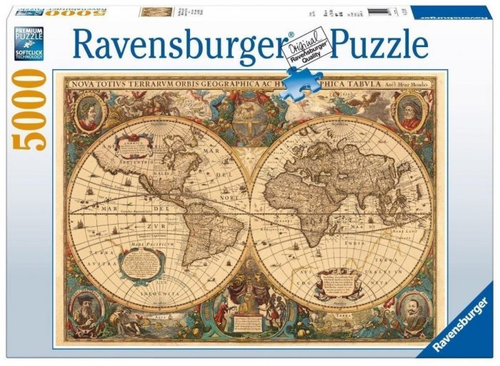 ravensburger antique world map 5000 01