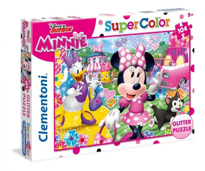 clementoni minnie happy helpers glitter puzzle 104 01 scaled