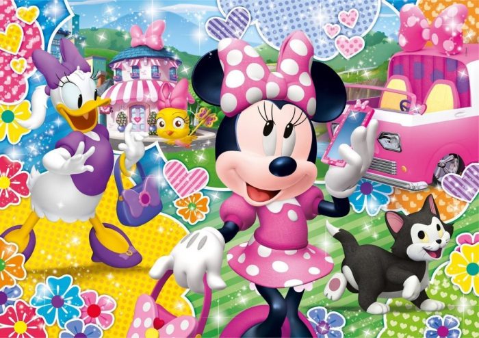 clementoni minnie happy helpers glitter puzzle 104 02 scaled