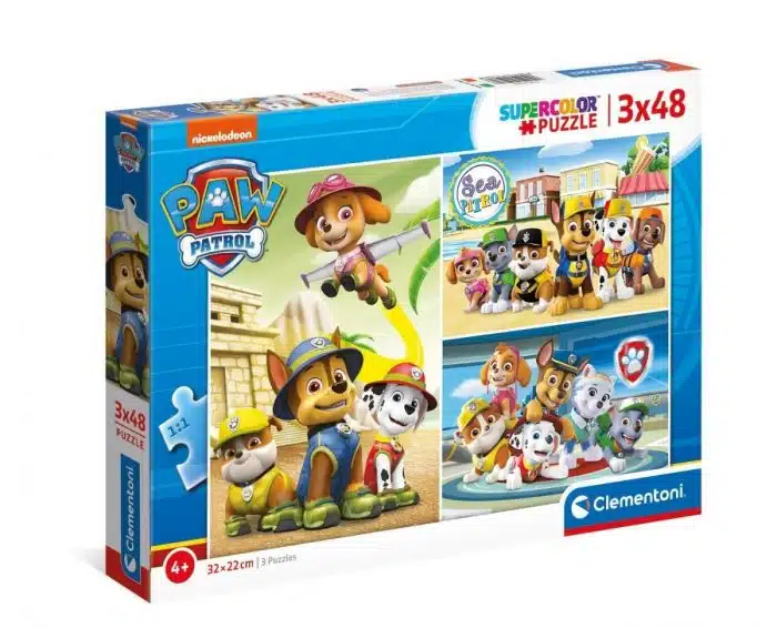 clementoni paw patrol 3x48 CLE25262 01 scaled