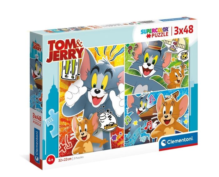 clementoni tom and jerry 3x48 CLE25265 01