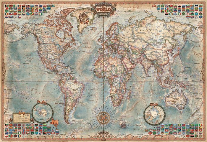 educa miniature political map of the world 1000 16764 02