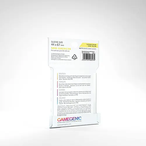 GG Matte BoardGameSleeves 0021 yellow