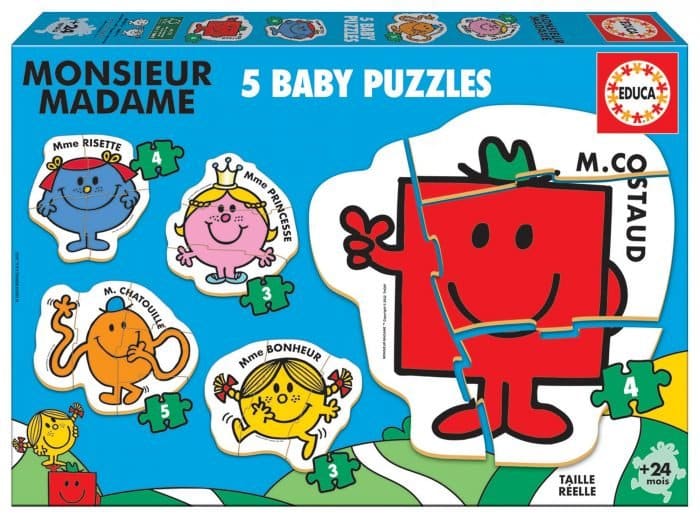 educa monsieur madame 5 baby puzzles 19400 01 scaled