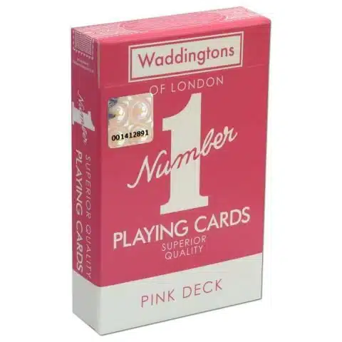 classic pink number 1 playing cards 01