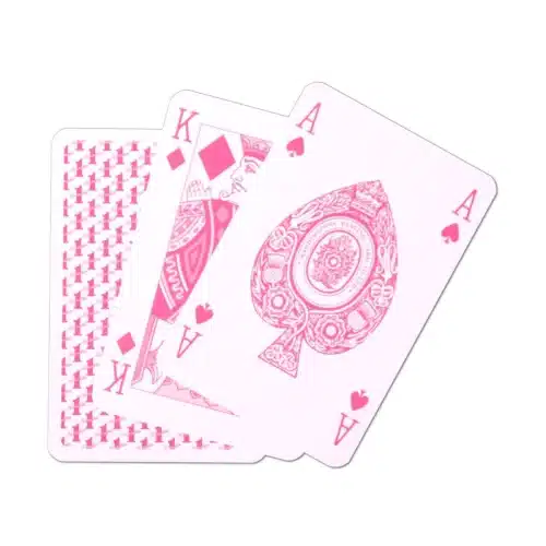 classic pink number 1 playing cards 02