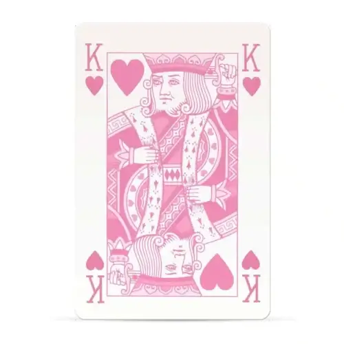 classic pink number 1 playing cards 03