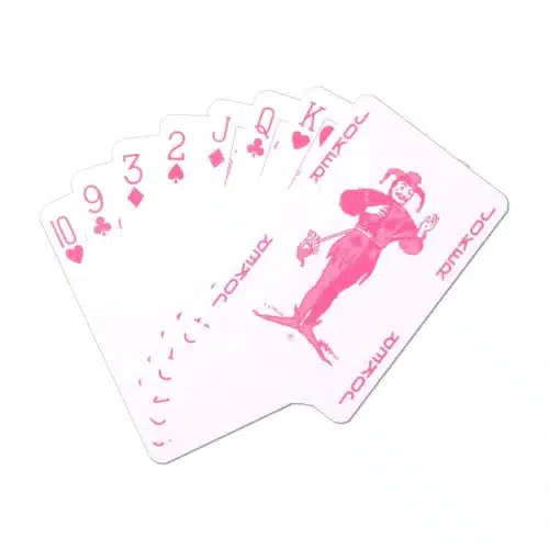classic pink number 1 playing cards 04